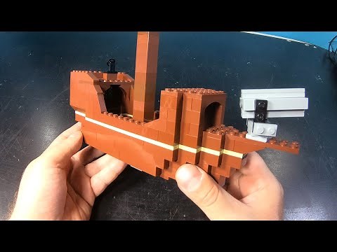 Lego Minecraft MOC Tutorial - Pirate Ship Speed Build