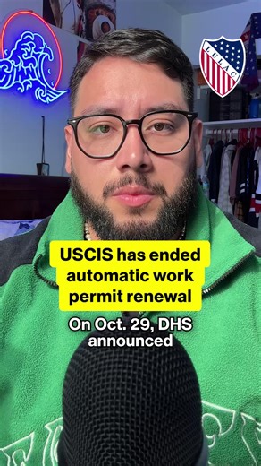 4.2K views · 82 reactions | DHS is ending automatic extensions for immigrant work permits starting Oct. 30, 2025. The change could cost millions their jobs, as renewals often take longer than 180 days to process, hurting families, businesses, and the US economy. #LULAC #ImmigrantRights #EAD #LaborRights #USCIS | LULAC | Facebook