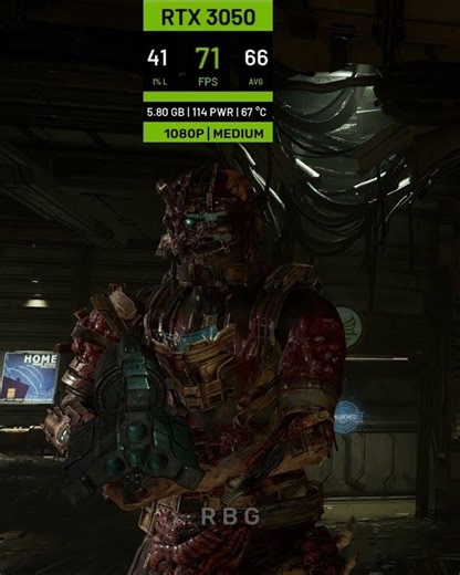 Dead Space Remake on RTX 3050 | Graphics Comparison #shorts #deadspaceremake