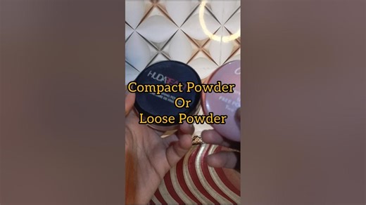 compact powder vs loose powder #makeup #shortvideo