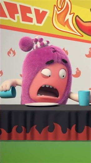 Hot Pepper Challenge! 🌶️#oddbods #fun #shorts