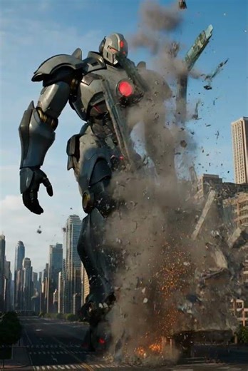 A Colossal Mech Striding Through Structures | Unstoppable Force