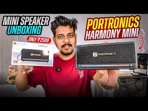 portronics harmony mini 25w bluetooth speaker unboxing & review | best portable speaker under 2500