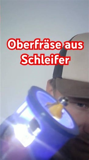 Oberfräse aus Schleifer💪#3ddruck #hack