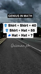 Math Activity 1311 #mathematics #mathchallenge #MathSkills #maths #civil service exam #civilservice | 𝚀𝚞𝚒𝚣𝚖𝚊𝚗.𝚙𝚑 𝟸.𝟶