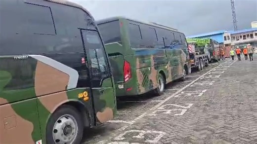 24K views · 580 reactions | Big News for our Sierra Leone Armed Forces, new military Vehicles , including Buses for our Gallant Officers. | Unity Broadcasting | Facebook