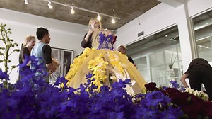 In celebration of the 80th anniversary of Snow White and the Seven Dwarfs, we brought to life in an enchanting, one-of-a-kind bloom-filled gown. 🌺 | Disney