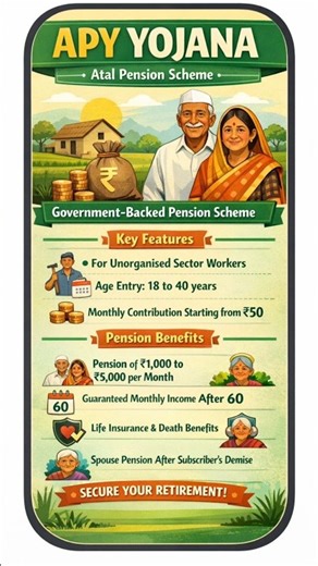 APY Yojana Scheme Details #apy #shorts
