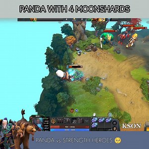 22K views · 17 reactions | PANDA vs STRENGTH HEROES 4 MOONSHARDS | KSON | Facebook
