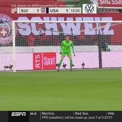 GOAL: Ricardo Rodriguez, Switzerland - 10th minute