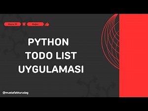 4 - Python ile To-Do List Uygulaması (list, enumerate)