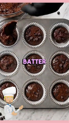 The Easiest 22 seconds Chocolate Muffins! 🍫 #baking #recipe