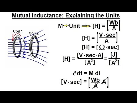 Physics 47 Inductance (2 of 20) Mutual Inductance: Explaining the Units