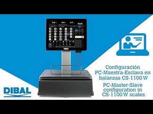How to configure a PC-Master-Slave network in Dibal CS-1100 W PC scales