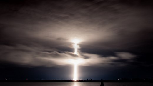 Falcon 9 reaches a flight rate 30 times higher than shuttle at 1/100th the cost