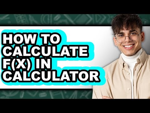 How to Calculate F(x) in Calculator (only Way)