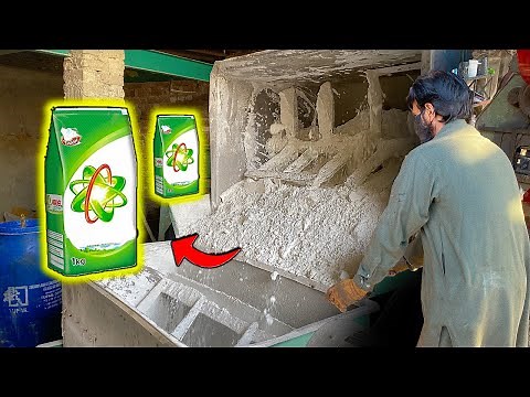 Detergent Washing Powder Making Process | Washing Powder Manufacturing in a Factory