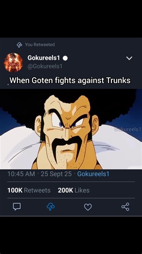 When Goten fights against Trunks | Gokureels1