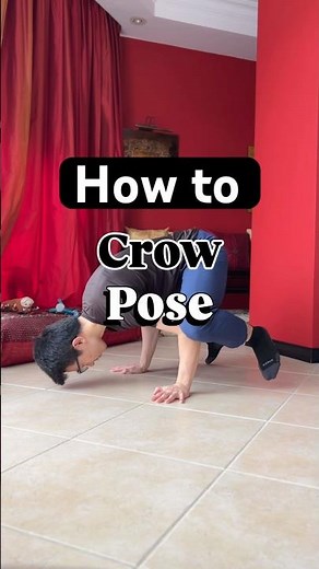 Unlock the Crow Pose today! Try this step-by-step tutorial to build core strength and balance #core