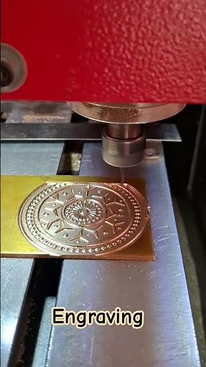 Engraving on brass #manufacturing