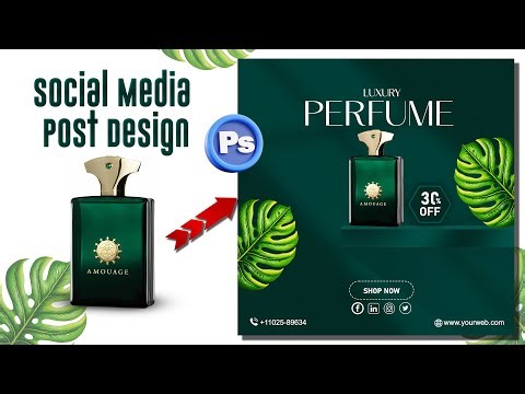 Perfume Ad Design in Photoshop | Luxury Perfume Poster Design Tutorial | Photoshop Advertising
