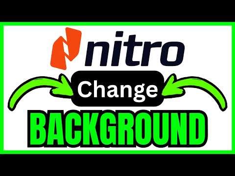 How To CHANGE Background Color In Nitro PDF (QUICK & EASY) 2026