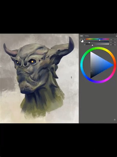 тон важнее цвета? делаю челлендж и проверяю так ли это. #digitaldrawing #speedpaint #artistsoftiktok #drawingprocess
