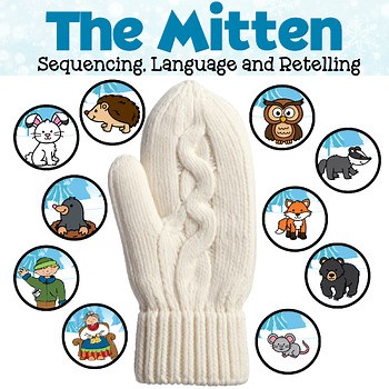 The Mitten by Jan Brett Sequencing and Retelling Crafts and Activities