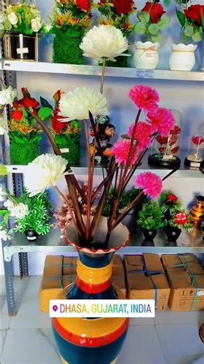 HOME DECORATION | ARTIFICIAL FLOWERS POT | CERAMIC POT