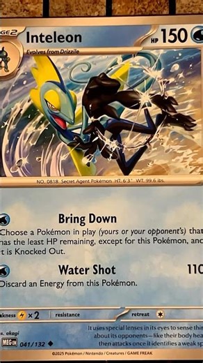 Inteleon (041/132 - Uncommon Normal) - Mega Evolution - Pokemon TCG