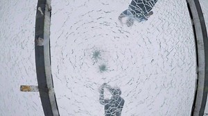 Challenge accepted. Just how safe is this Chinese glass bridge? http://bbc.in/1rfIyJ4 | BBC News