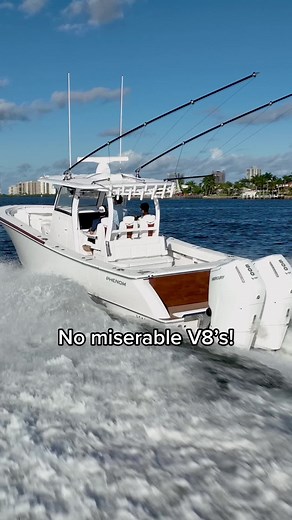 Silly question i should prolly know; Is it a v or inline? #boatsdaily #powerboat #speedboat #boattok #fishtok #fishing #powerboats