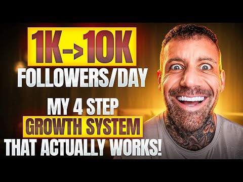 Grow 1K-10K Followers/DAY: My Exact 4-Step System (2026
