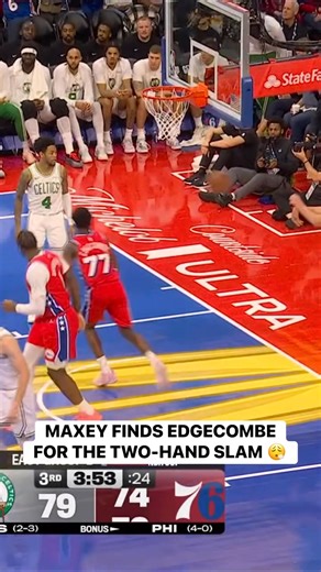 Tyrese Maxey drops the DIME to VJ Edgecombe for the BIG TWO-HAND SLAM! 🔥 Emirates NBA Cup | BOS-PHI • LIVE on Prime Video Tap to Watch ➡️ https://www.nba.com/how-to-watch-game-redirect/0022500021?partnerRef=NBA&platform=Facebook&surface=Post | NBA