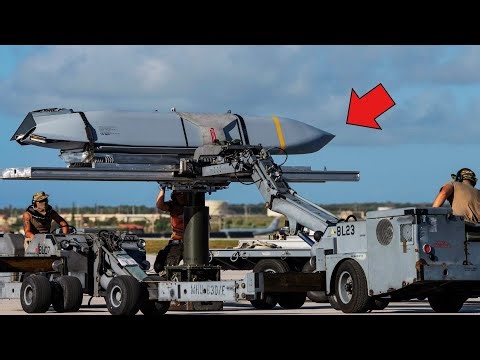 US Air Force Loads JASSM Missiles on the B-1B in Secret Hangar