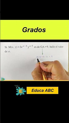 Solve the monomial degree exercise #math #mathematics #maths
