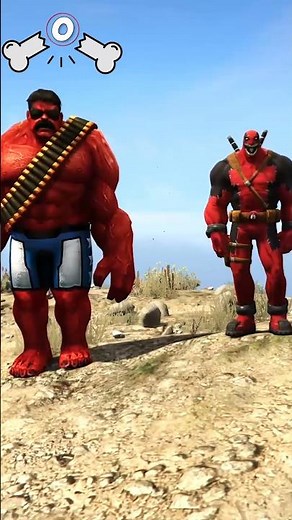 GTA V: RED HULK VS VENOMPOOL