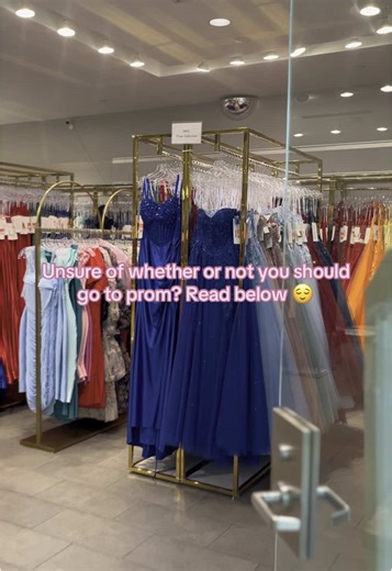 Go to prom! Worst case scenario? Leave early. Best case? You go viral for your #candyprom dress🤪📸 in 10yrs you won’t remember staying home, you’ll remember memories you made 🩷 #squareone #toronto #prom #prom26 #promdress