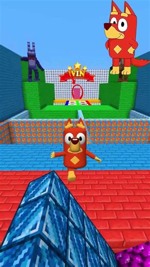 Who is the Fastest Bluey Character? 🤔🤔 #minecraft #roblox #bluey