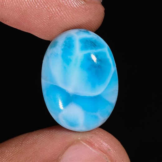 Larimar Stone Meaning, Benefits Healing Propertie & Uses, Rare Blue Caribbean Gemstone From Dominican Republic for Spiritual Energy 18.85 CT - Etsy