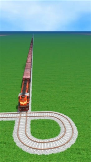 Dangerous Diamond Track Train 😱 Indian Train Simulator #Shorts