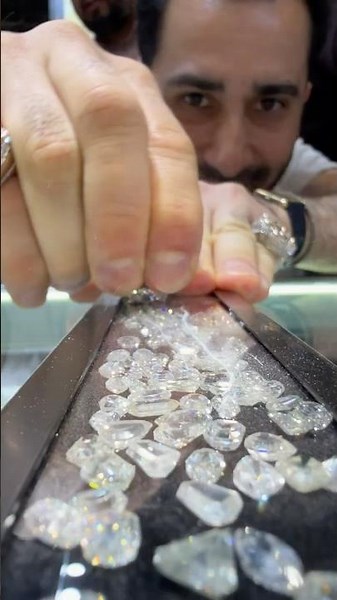 Crazy Diamond Pieces From India #traxnyc #diamond #shorts