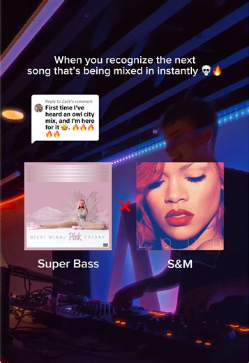 Replying to @Zack When the DJ resorts to white girl anthems only 💀🫣 #fyp #dj #foryou #mashup #djsoftiktok Super Bass x S&M