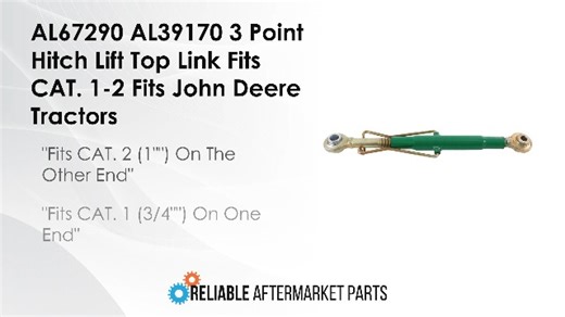 Watch 3 Point Hitch Lift Top Link - Reliable Aftermarket Parts, on Amazon Live