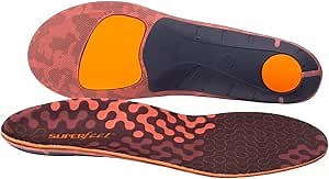 Superfeet Run Cushion Low Arch Insoles - Low Arch Support - Trim-to-Fit Inserts for Running Shoes - Professional Grade - 7.5-9 Men / 8.5-10 Women