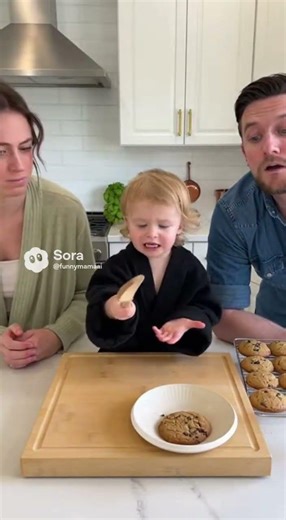 Toddler judges parents for missing cookie