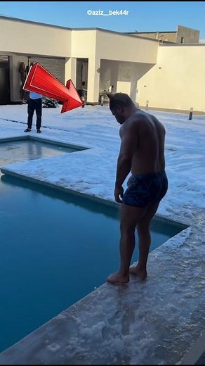 The Frozen Pool Mystery Jump 😱