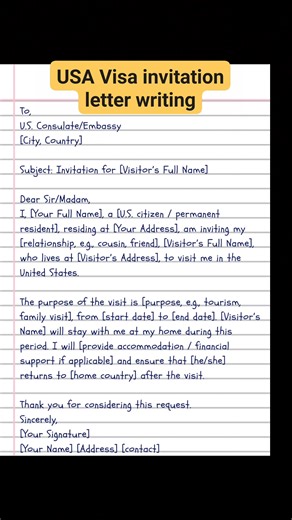 1.1M views · 3.9K reactions | Invitation letter writing idea part_71 #visainvitation #visainvitationletter | English Class | Facebook