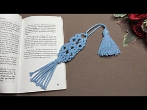 DIY Macrame Bookmark with Tassel Tutorial Step by Step Easy