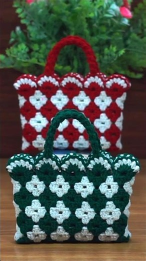 Gorgeous!°💗🌸 Crochet Mini Bag Design | Easy & Simple ✓ #bagcrochet